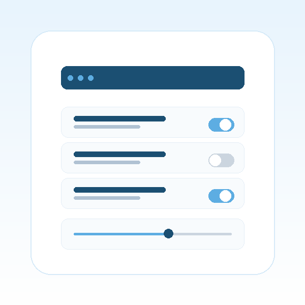 Sie behalten die Kontrolle